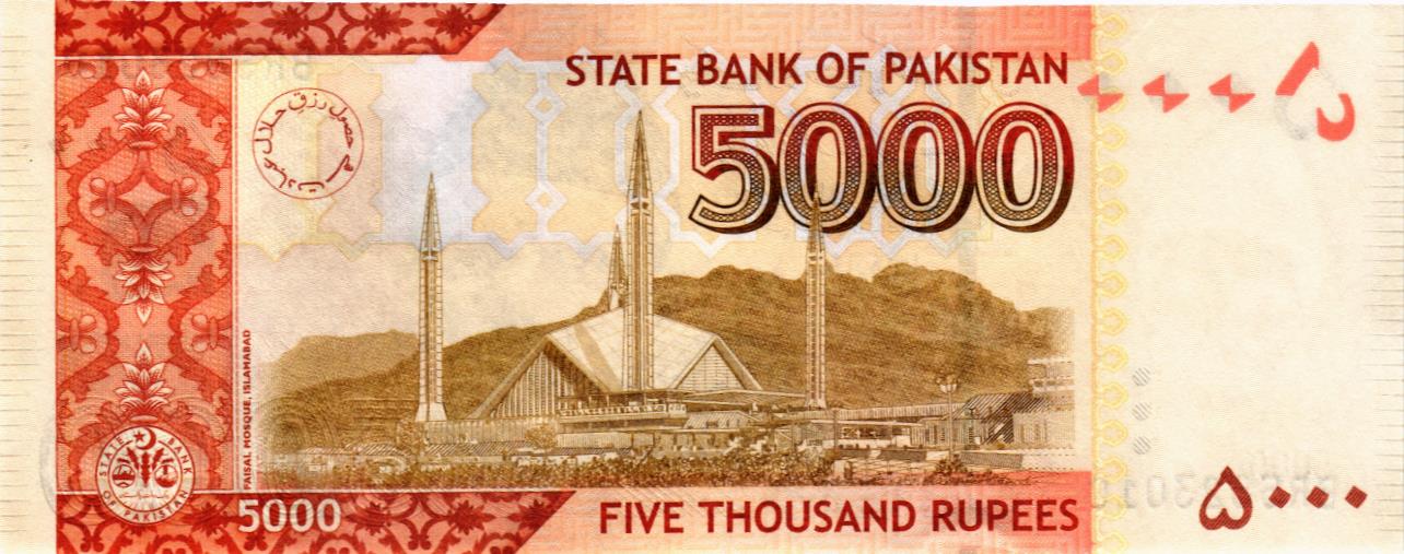 ПАКИСТАН 5000 РУПИЙ мини 2