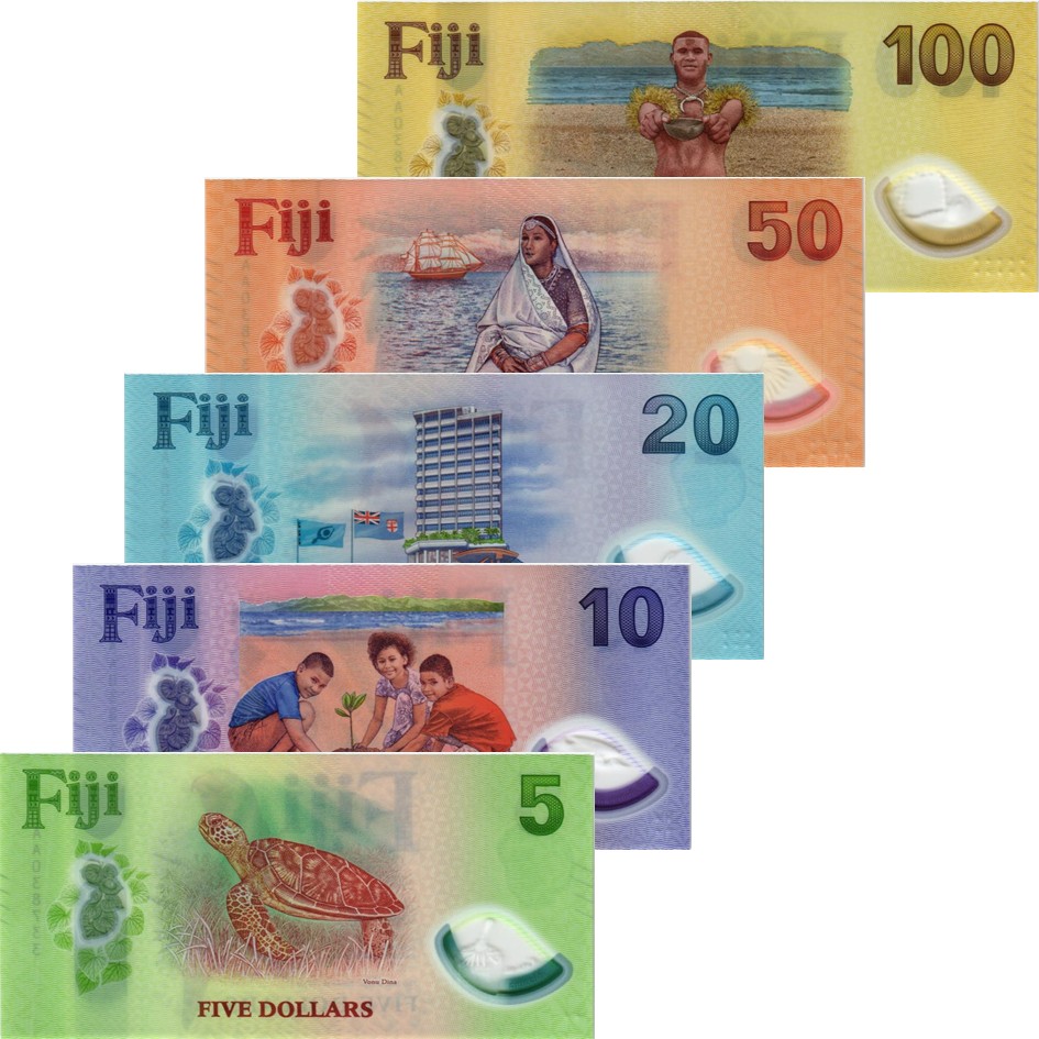 ФИДЖИ НАБОР 5 10 20 50 100 ДОЛЛАРОВ мини 2