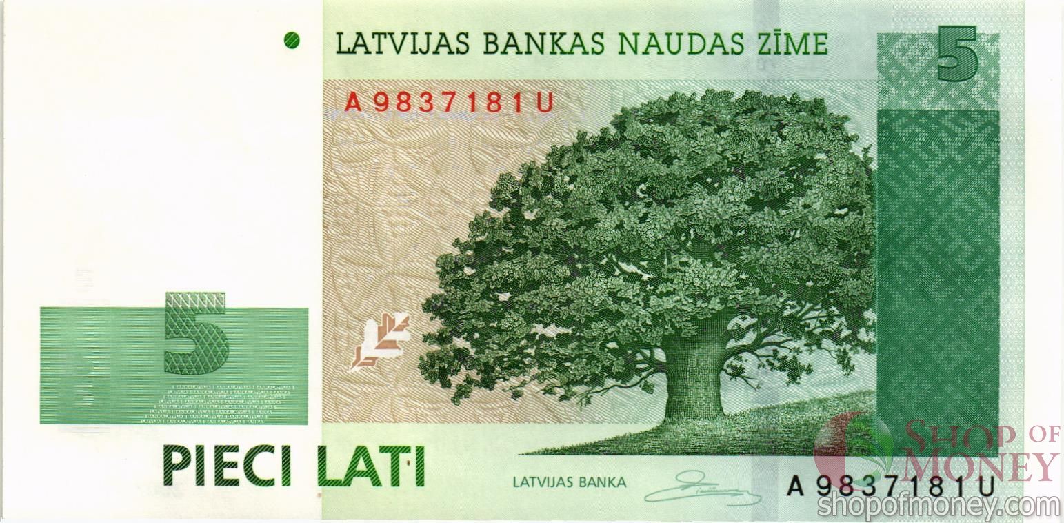 ЛАТВИЯ 5 ЛАТ мини 1