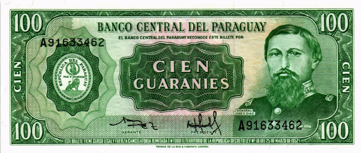 ПАРАГВАЙ 100 ГУАРАНИ мини 1