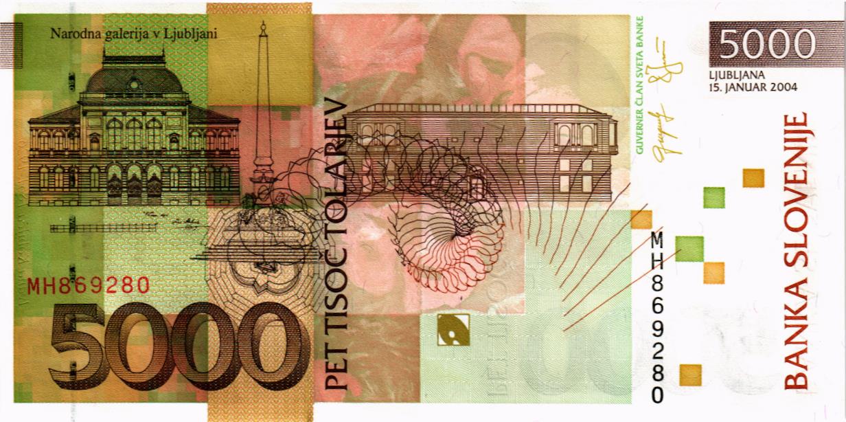 СЛОВЕНИЯ 5000 ТОЛАР мини 2