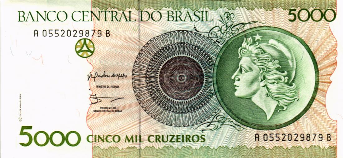 БРАЗИЛИЯ 5000 КРУЗЕЙРО