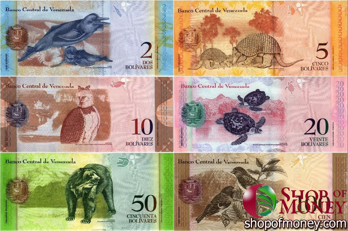 ВЕНЕСУЭЛА НАБОР ИЗ 21 БАНКНОТЫ мини 2
