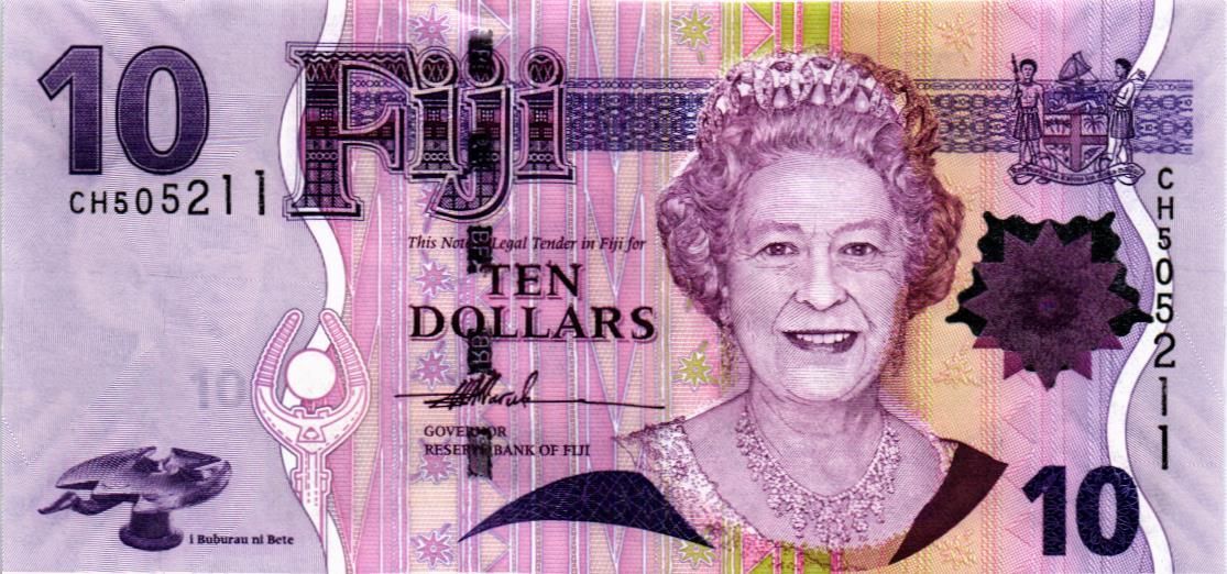 ФИДЖИ 10 ДОЛЛАРОВ мини 1
