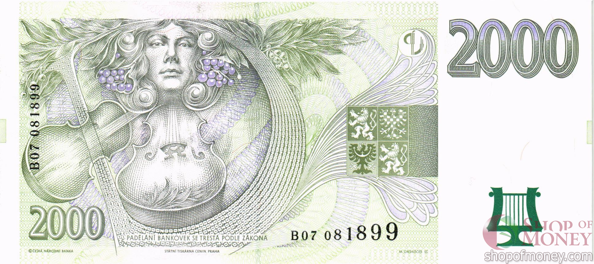 ЧЕХИЯ 2000 КРОН мини 2