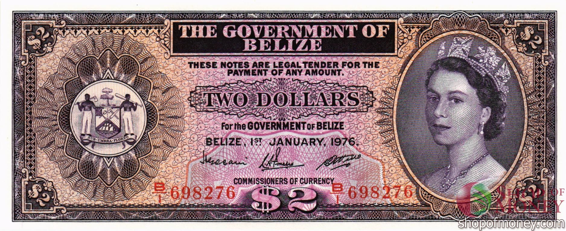 БЕЛИЗ 2 ДОЛЛАРА