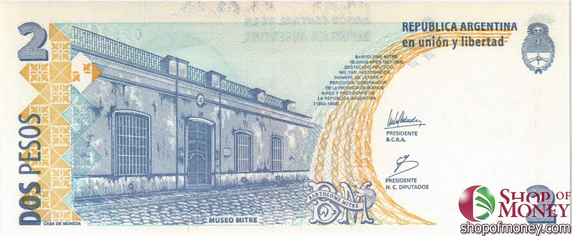 АРГЕНТИНА 2 ПЕСО мини 2