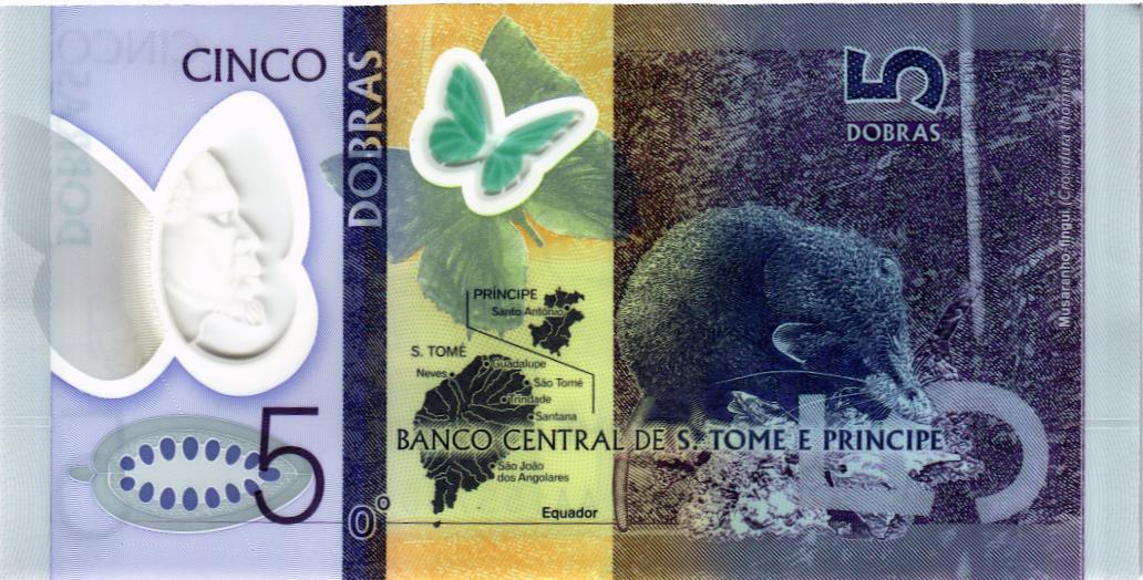 САН-ТОМЕ И ПРИНСИПИ 5 ДОБР (ПОЛИМЕР) мини 2