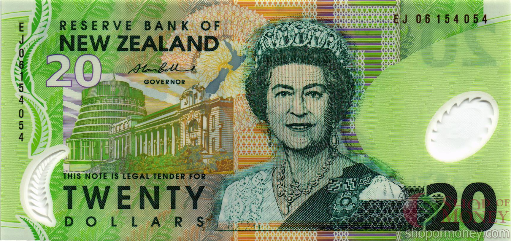 НОВАЯ ЗЕЛАНДИЯ 20 ДОЛЛАРОВ мини 1