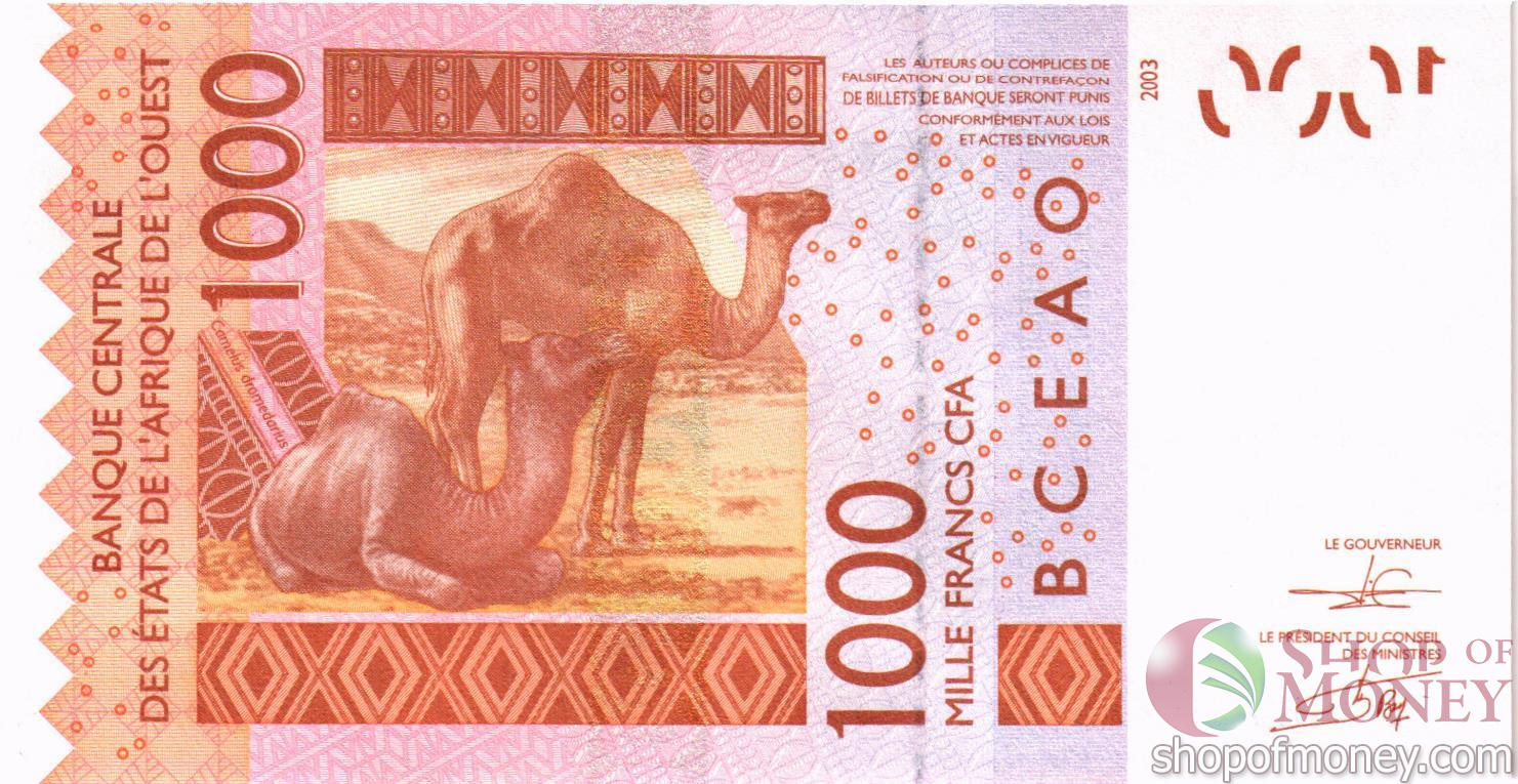 КОТ-Д'ИВУАР 1000 ФРАНКОВ мини 2