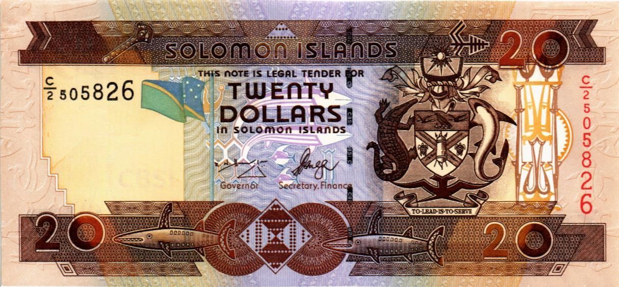 СОЛОМОНОВЫ ОСТРОВА 20 ДОЛЛАРОВ (C/2) мини 1
