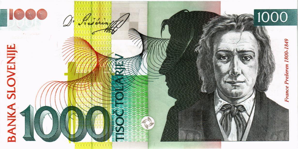 СЛОВЕНИЯ 1000 ТОЛАРОВ