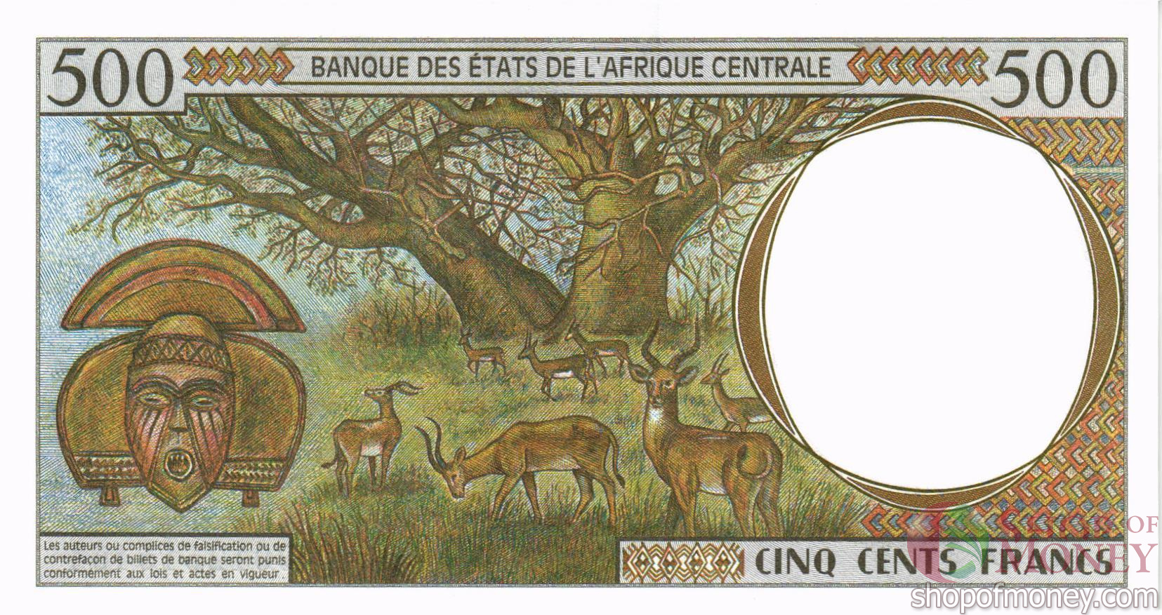 КОНГО 500 ФРАНКОВ мини 2