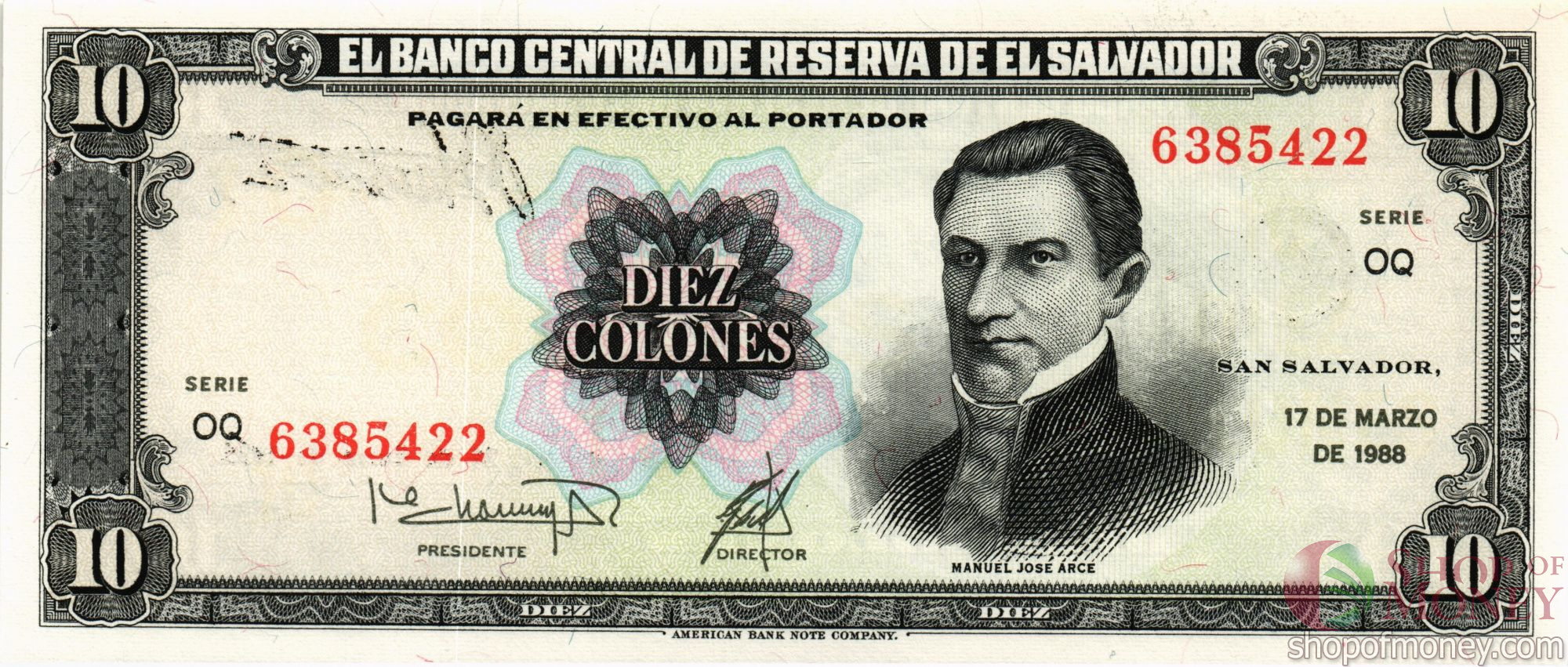 САЛЬВАДОР 10 КОЛОН