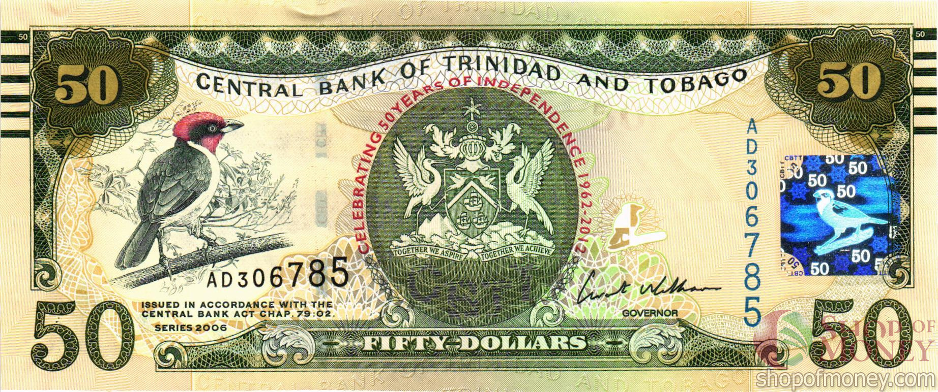 ТРИНИДАД И ТОБАГО 50 ДОЛЛАРОВ