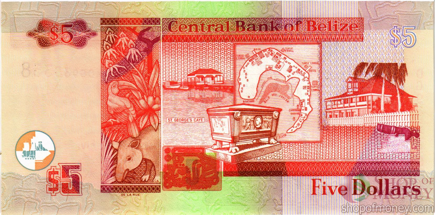 БЕЛИЗ 5 ДОЛЛАРОВ мини 2