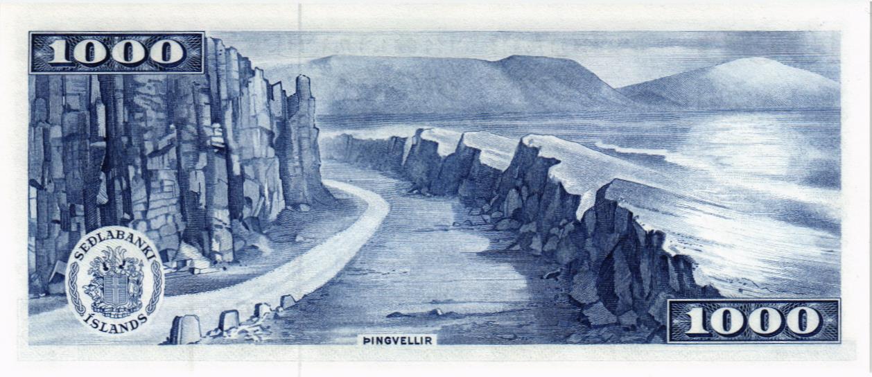 ИСЛАНДИЯ 1000 КРОН мини 2