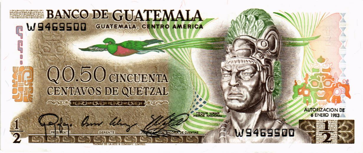 ГВАТЕМАЛА 1/2 КЕТСАЛЬ мини 1