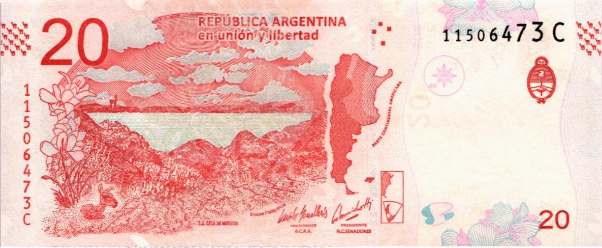 АРГЕНТИНА 20 ПЕСО мини 2