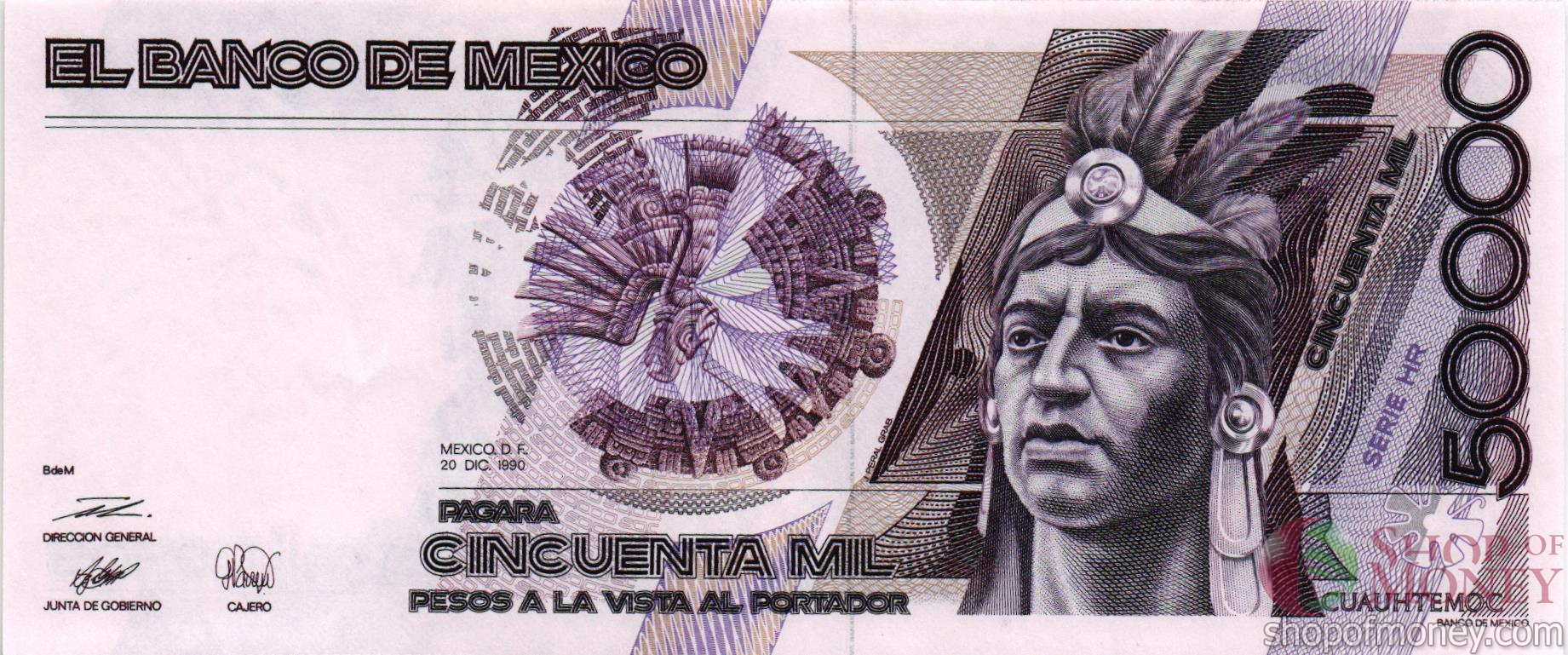 МЕКСИКА 50000 ПЕСО мини 1