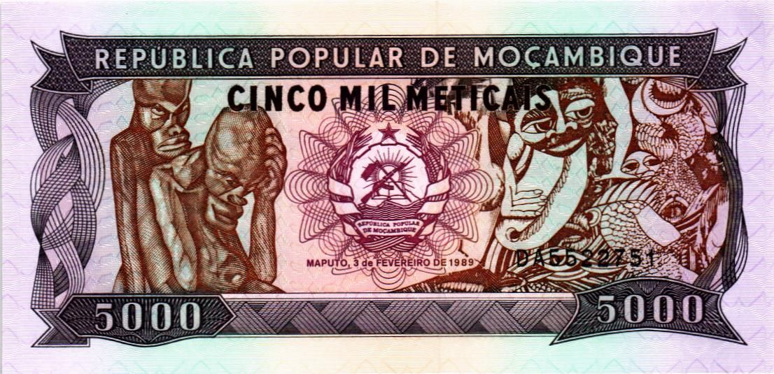 МОЗАМБИК 5000 МЕТИКАЛЬ мини 1