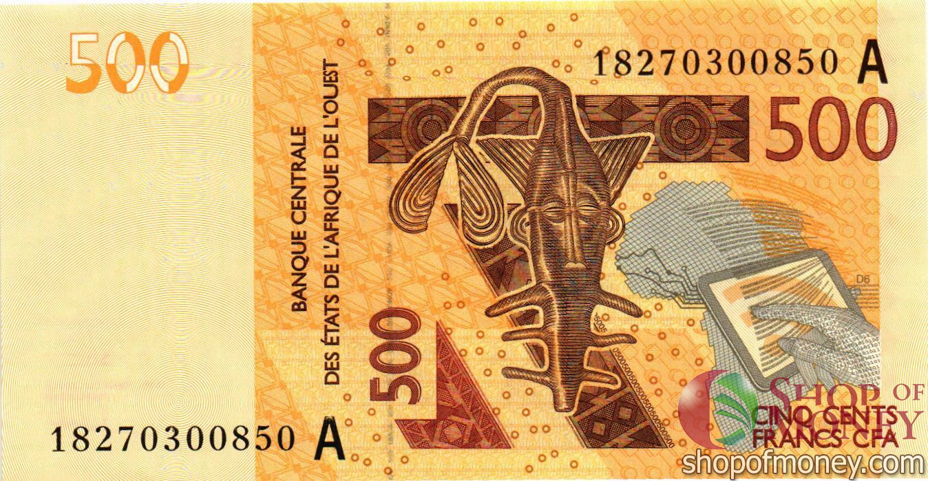 КОТ-Д'ИВУАР 500 ФРАНКОВ мини 1