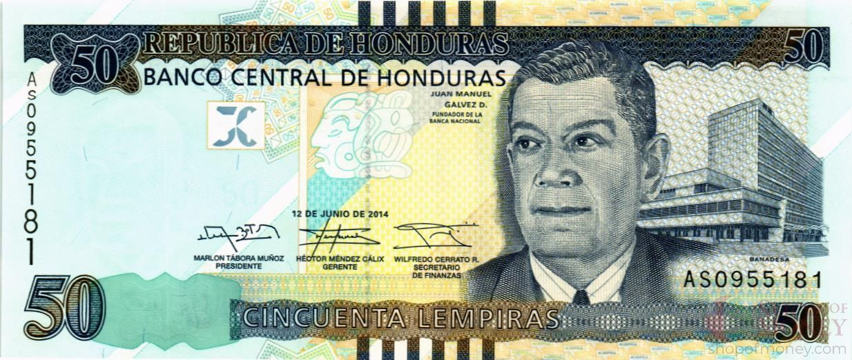 ГОНДУРАС 50 ЛЕМПИР