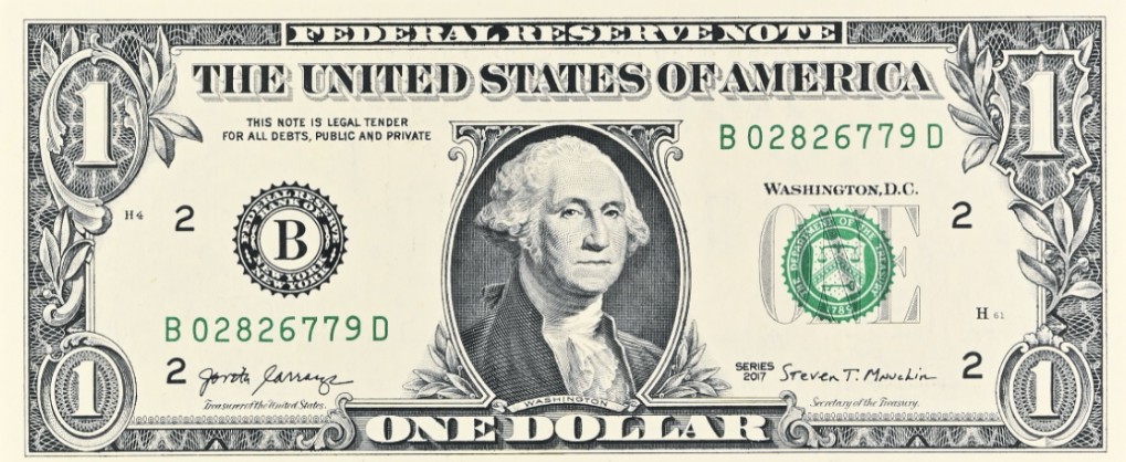 США 1 ДОЛЛАР (B - НЬЮ-ЙОРК - PMG - ГРЕЙД 64) #B02826779D мини 3