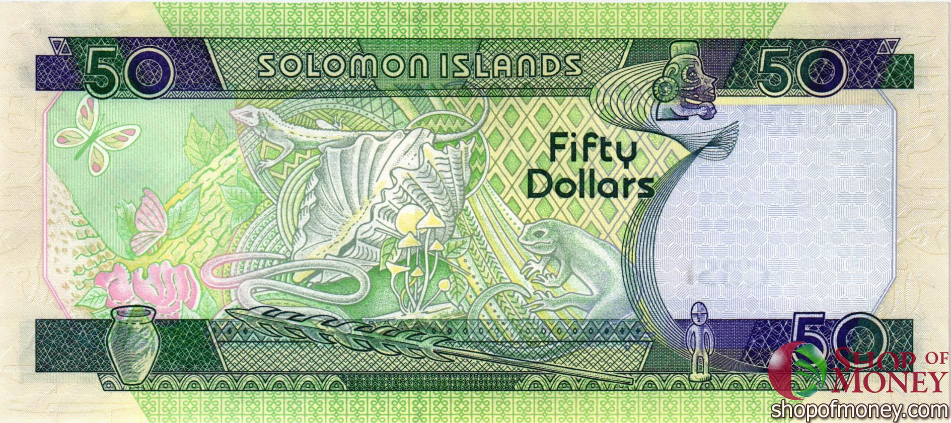 СОЛОМОНОВЫ ОСТРОВА 50 ДОЛЛАРОВ мини 2