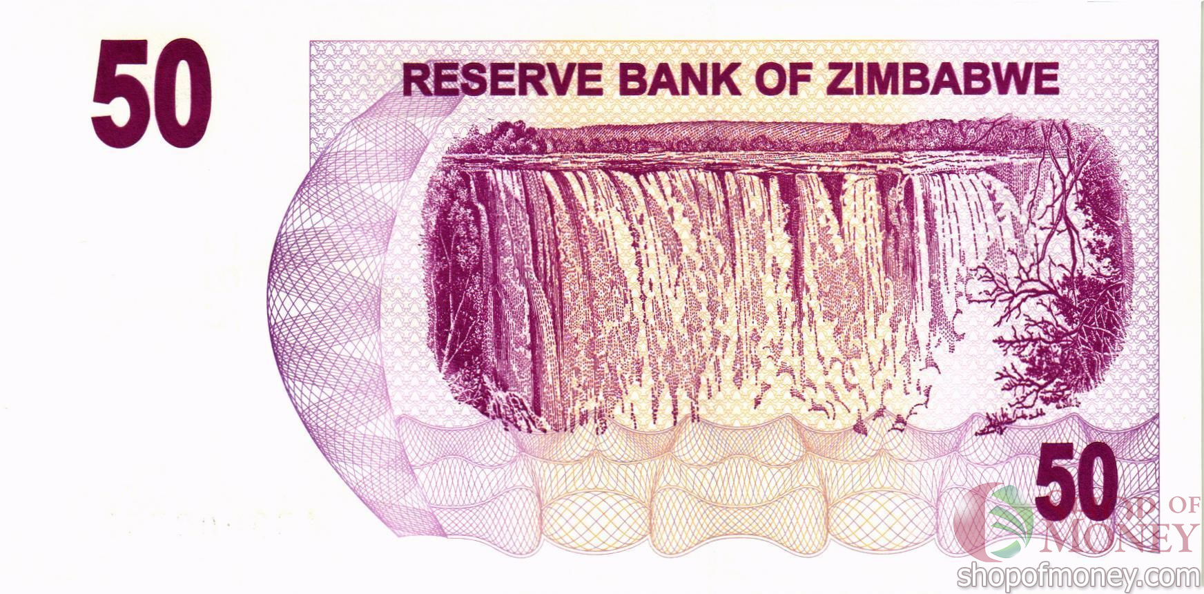 ЗИМБАБВЕ 50 ДОЛЛАРОВ мини 2