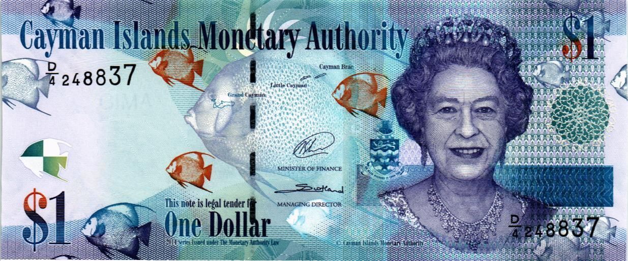 КАЙМАНОВЫ ОСТРОВА 1 ДОЛЛАР (D/4) мини 1