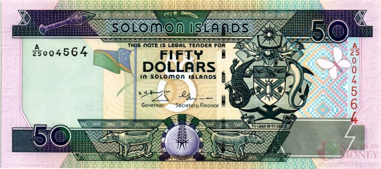 СОЛОМОНОВЫ ОСТРОВА 50 ДОЛЛАРОВ (A/25)
