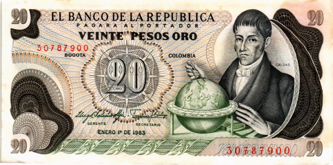 КОЛУМБИЯ 20 ПЕСО мини 1