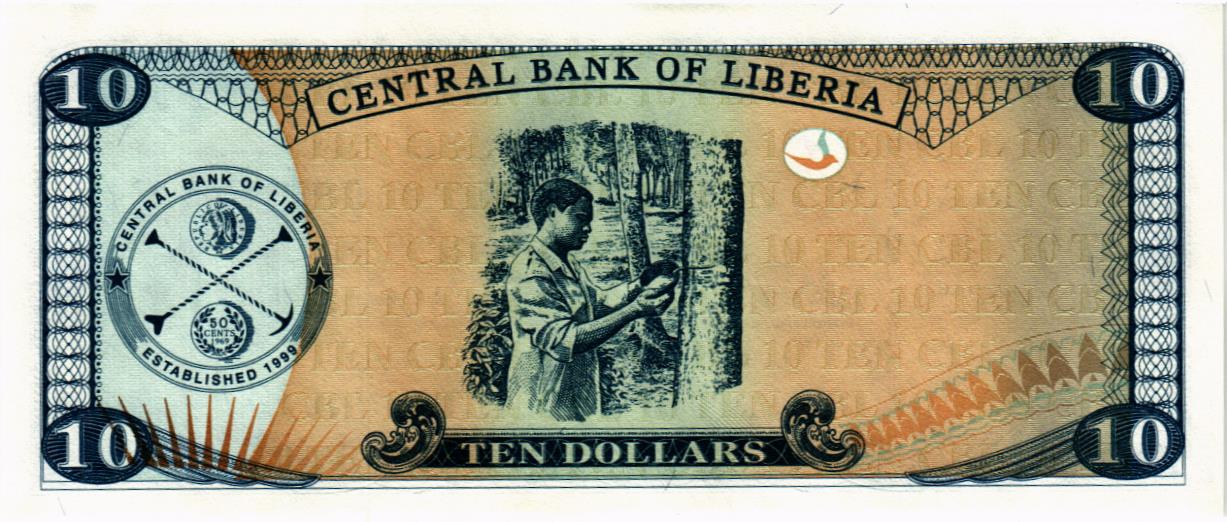 ЛИБЕРИЯ 10 ДОЛЛАРОВ мини 2