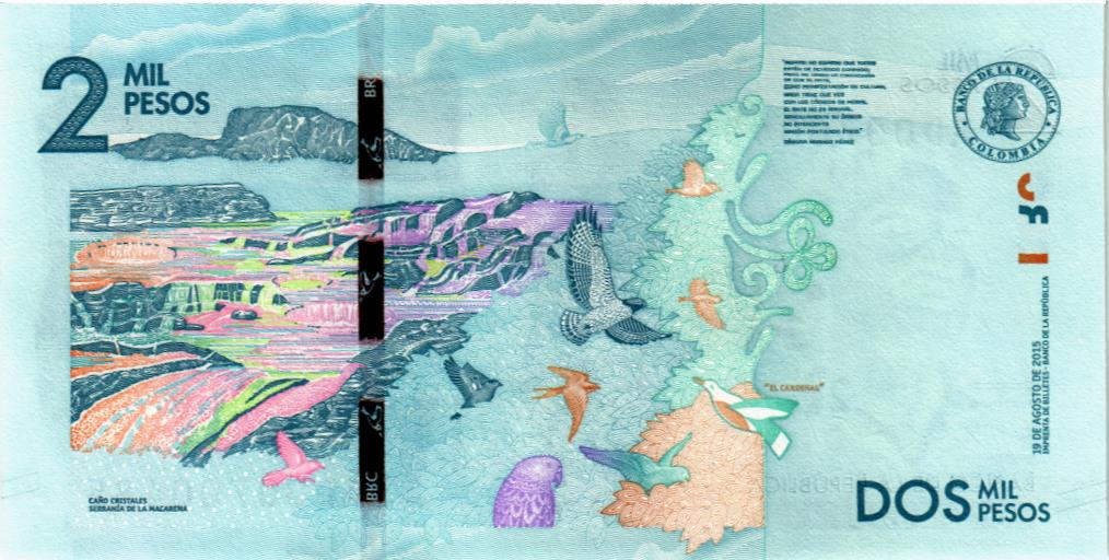 КОЛУМБИЯ 2000 ПЕСО мини 2