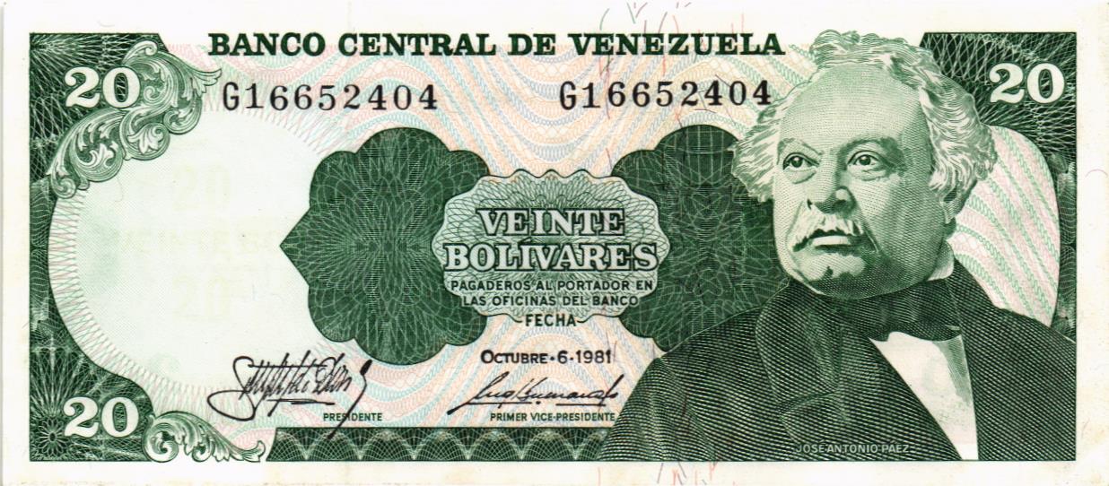 ВЕНЕСУЭЛА 20 БОЛИВАР