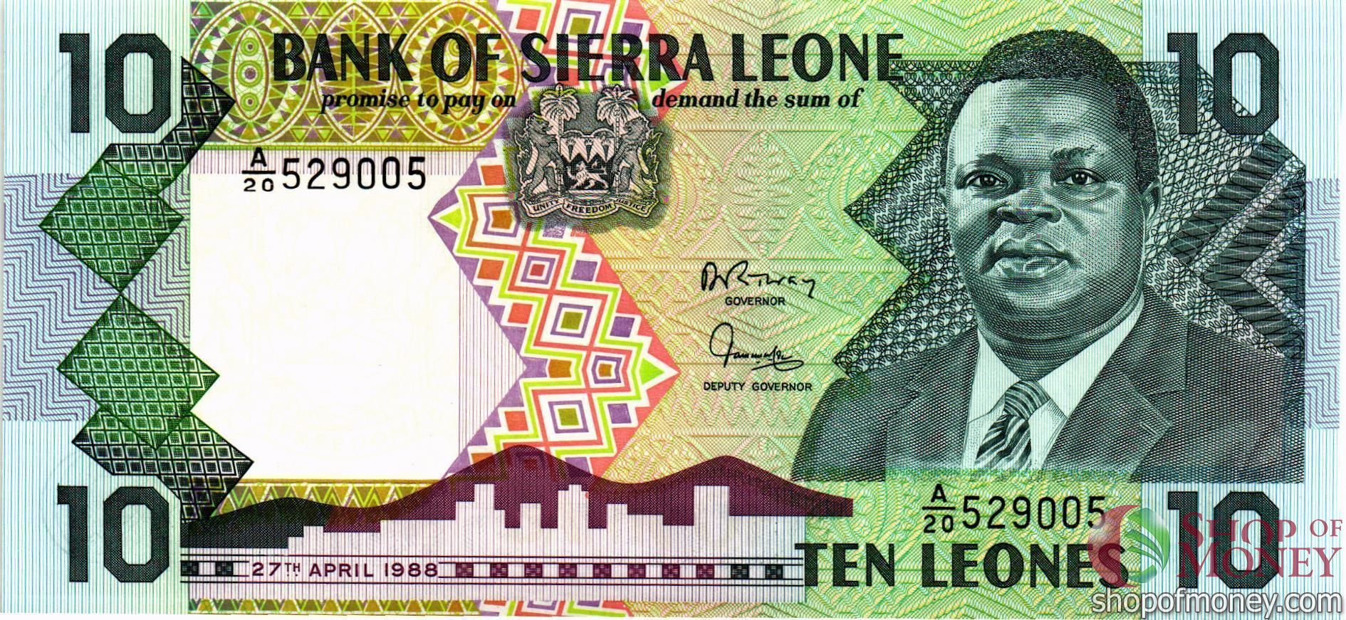 СЬЕРРА-ЛЕОНЕ 10 ЛЕОНЕ