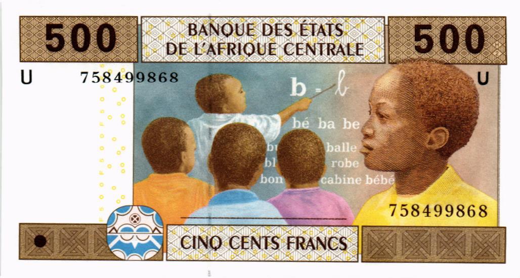 CAS - КАМЕРУН 500 ФРАНКОВ (U) мини 1