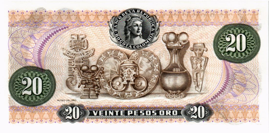 КОЛУМБИЯ 20 ПЕСО (01.01.1983) мини 2