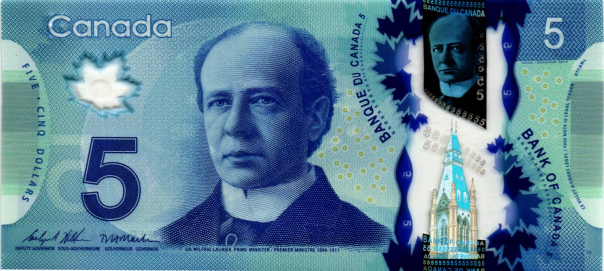 КАНАДА 5 ДОЛЛАРОВ