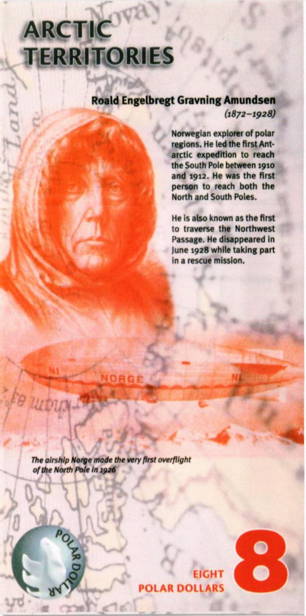 АРКТИЧЕСКИЕ ТЕРРИТОРИИ 8 ДОЛЛАРОВ (ОБРАЗЕЦ) мини 2