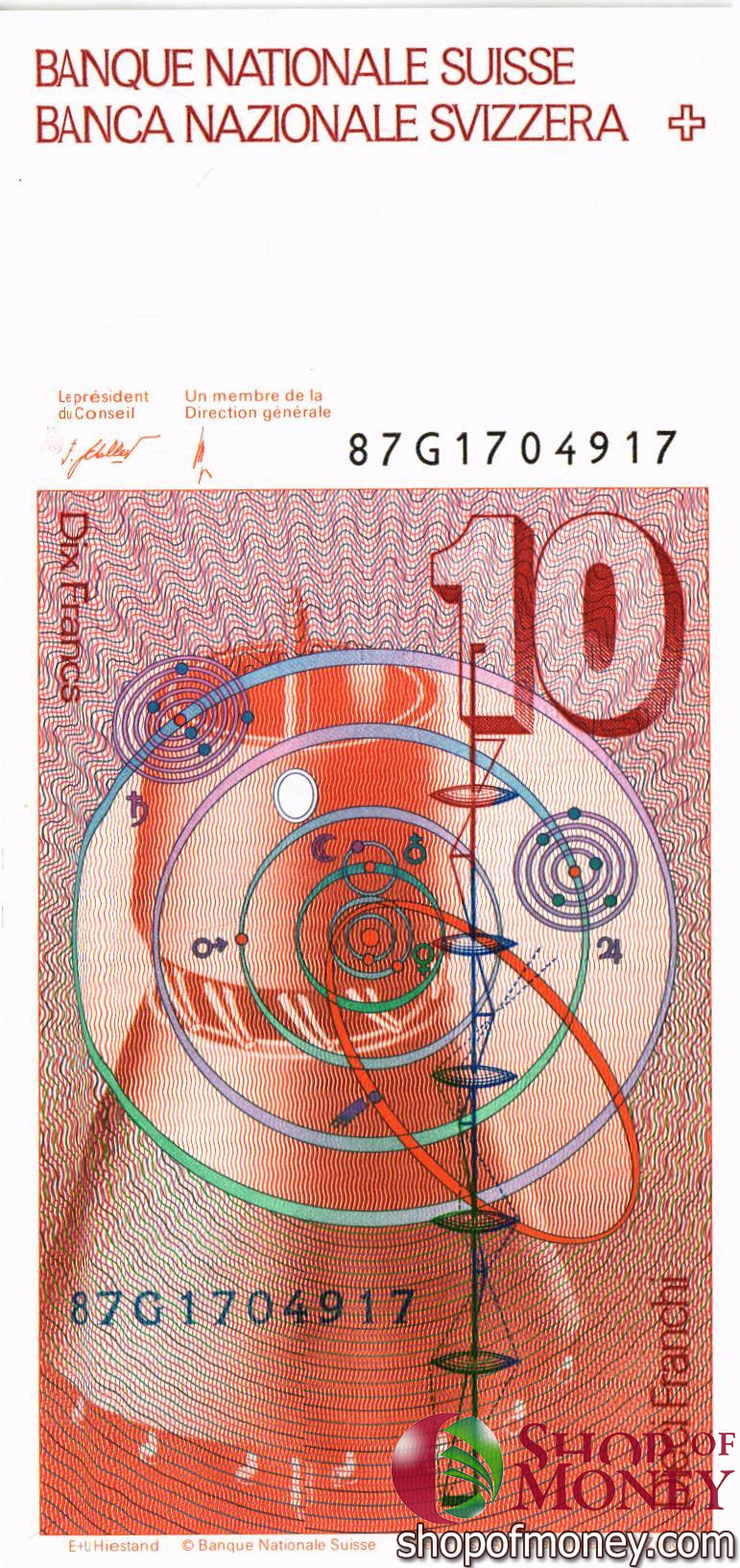ШВЕЙЦАРИЯ 10 ФРАНКОВ мини 2