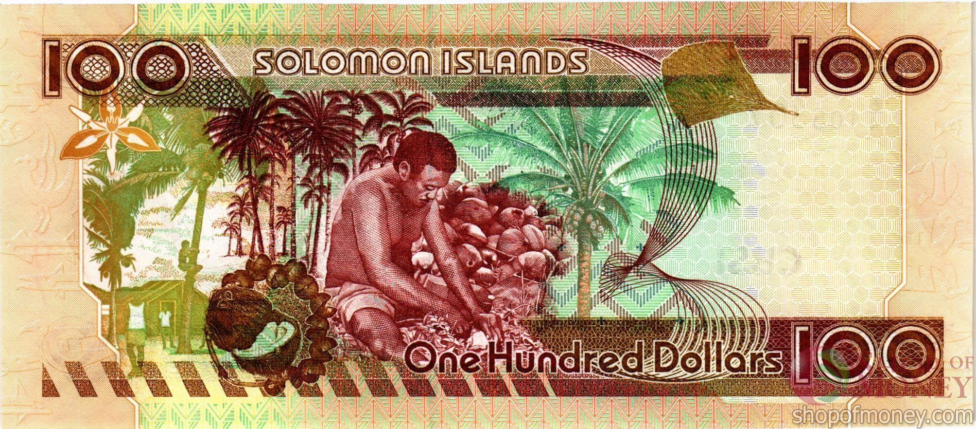 СОЛОМОНОВЫ ОСТРОВА 100 ДОЛЛАРОВ мини 2