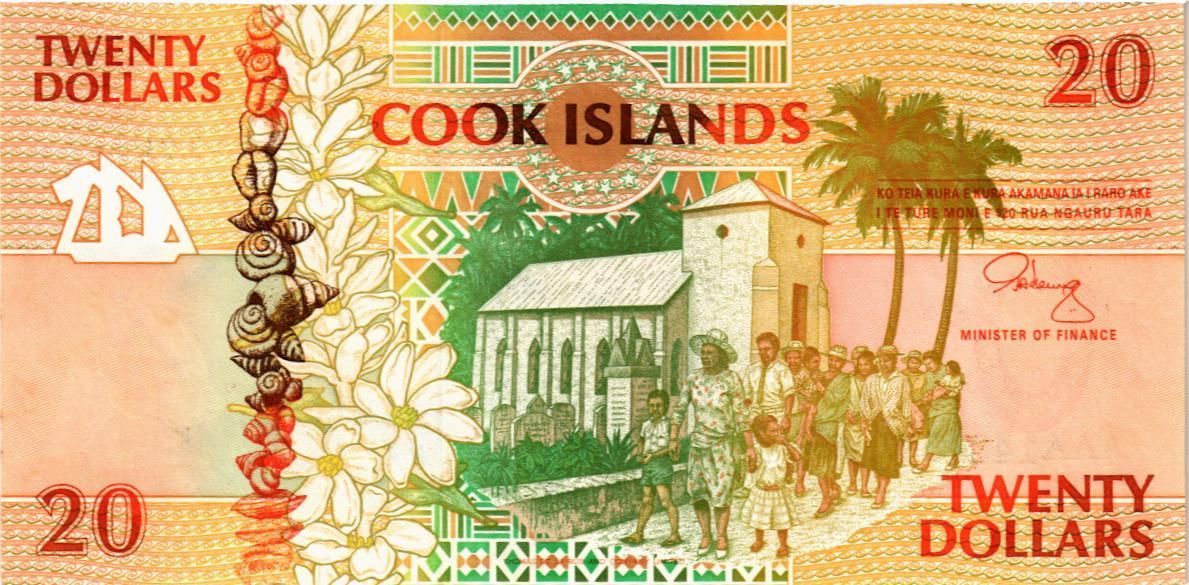 ОСТРОВА КУКА 20 ДОЛЛАРОВ