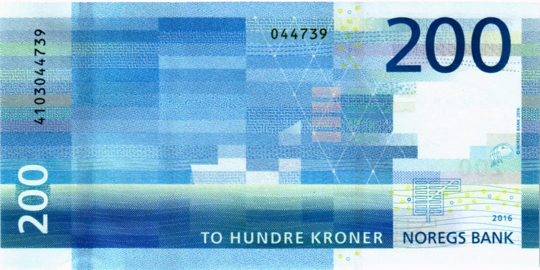 НОРВЕГИЯ 200 КРОН мини 2