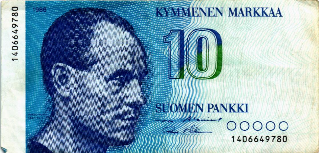 ФИНЛЯНДИЯ 10 МАРОК мини 1