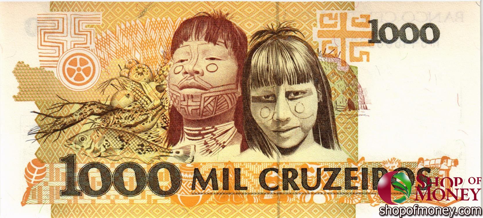 БРАЗИЛИЯ 1000 КРУЗЕЙРО мини 2