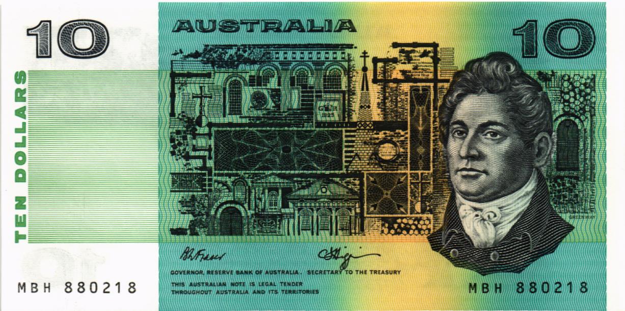 АВСТРАЛИЯ 10 ДОЛЛАРОВ