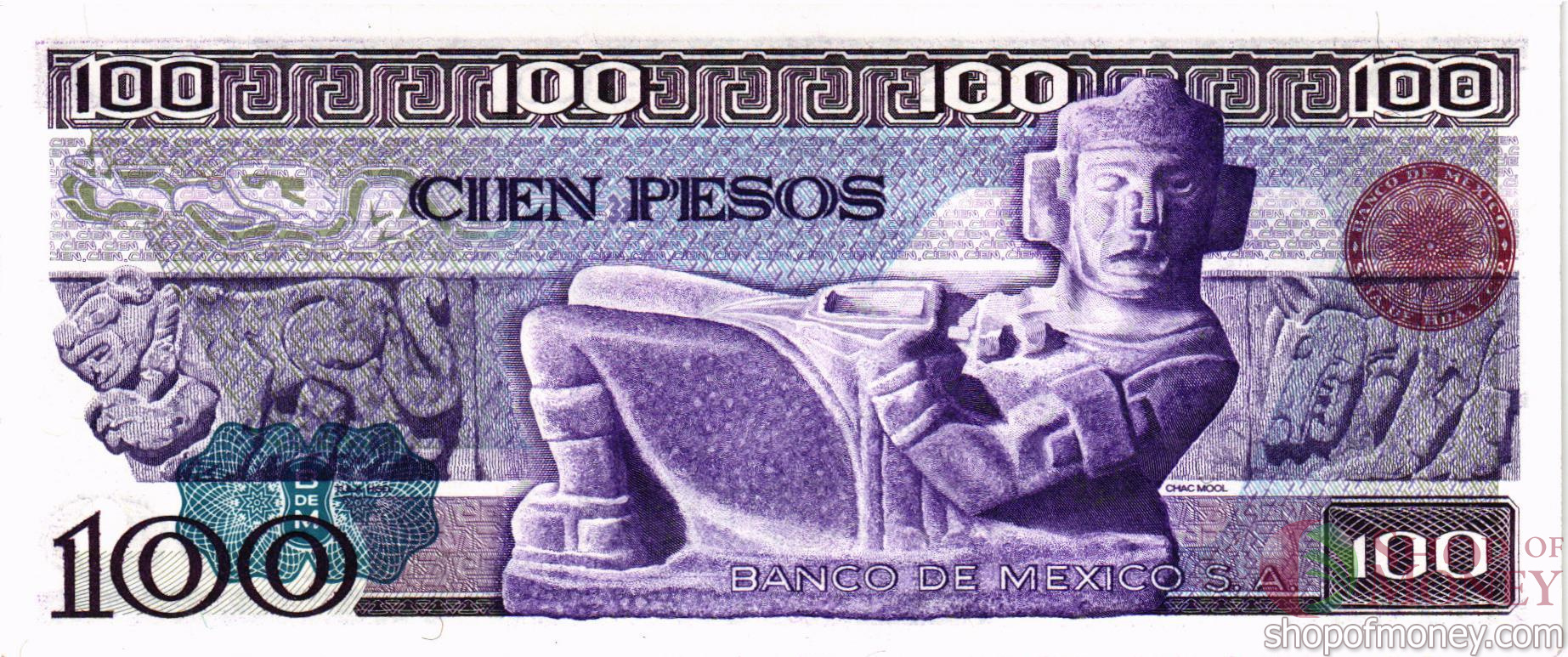 МЕКСИКА 100 ПЕСО (-KF- СЕРИЯ) мини 2