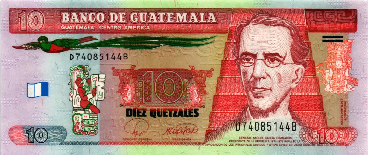 ГВАТЕМАЛА 10 КЕТСАЛЬ